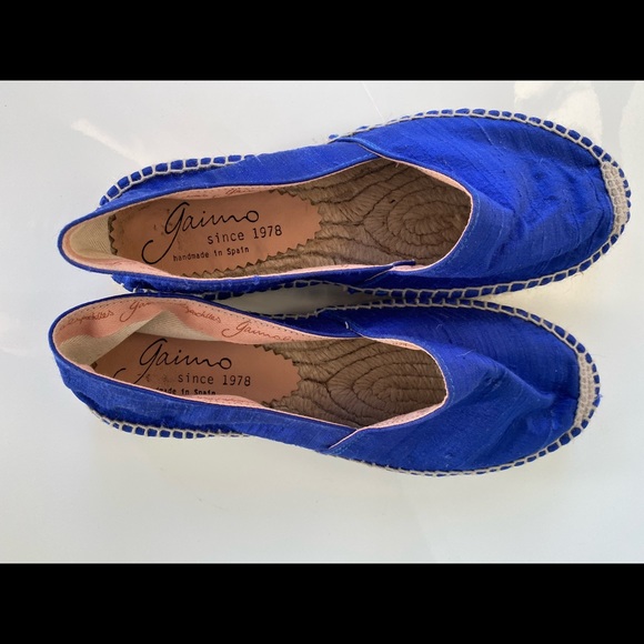 New condition silk flat espadrilles size 37 - Picture 5 of 6